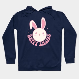 Happy easter day cute easter bunny groovy design Hoodie